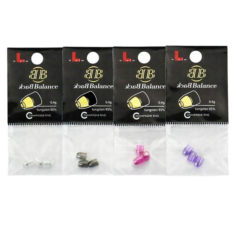 LSTYLE Dart Flight Accessory: Back Balance - Champagne Rings with Added Weight for PRO Dart Flights - Pink - Image 2